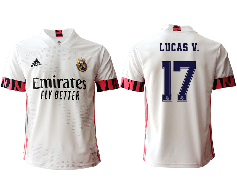 Men 2020-2021 club Real Madrid home aaa version #17 white Soccer Jerseys1